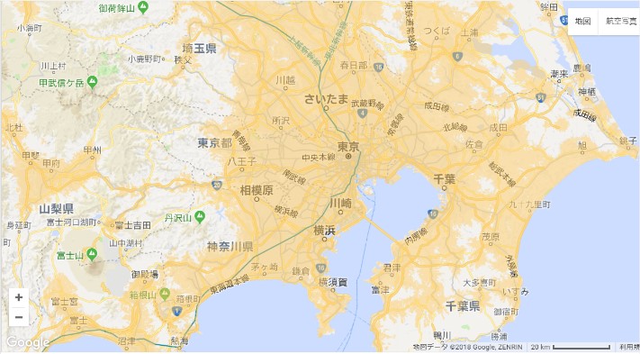 WiMAXエリア（東京）