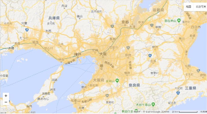 WiMAXエリア（大阪）
