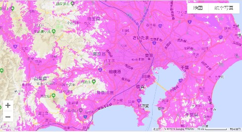wimax2+ エリア